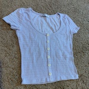baby blue hollister shirt